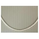 Sterling Epiphany tennis necklace- 23.6g; 18'L