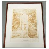 Signed Tennessee Williams print- Parchment