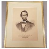 Currier & Ives litho 'Abraham Lincoln- The Nations