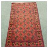 Bokhara pattern oriental wool rug-