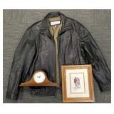 Gp incl Marc New York leather jacket size M,