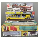 8- 125th scale models- semi trailers