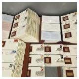 3 albums 'Golden Replicas of United States Stamps'