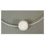 Italy sterling designer style necklace- 18'L; 12.2