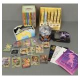 Gp Pokemon cards & collectibles incl book, pens,