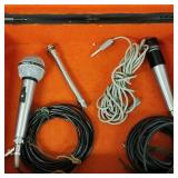 2 vintage Shure microphones