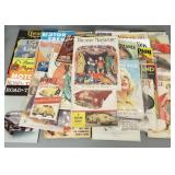 Group of vintage magazines with pin-up covers incl