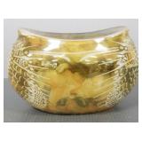 Heinrich Strehblow signed art glass vase (as is-