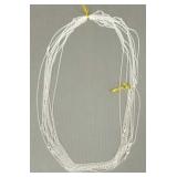 Ten 30' sterling necklaces- 36g total