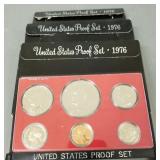 Four- 1976 U.S. proof coin sets