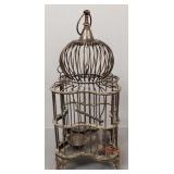Ornate metal birdcage w/ Biltmore Co. tag- 16'H