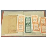 Gp. vintage ephemera incl stocks, Antarctic