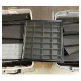 Huge group jewelry trays for sorting/ display incl
