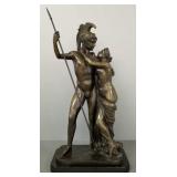 Recast bronze figural group- Mars & Venus- 26'H