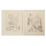 2 Darwin Follrath (attribution) pencil sketches-