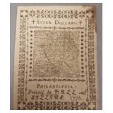 1776 U.S. Continental currency: seven dollars
