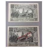 Two- 1901 Pan American Exposition souvenir tickets