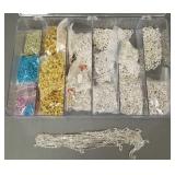 Gp NOS silver-tone, etc chain necklaces in a