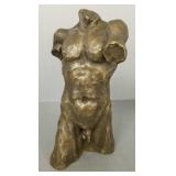 Signed Aldo V. bronze torso of a man- 10 1/2'H