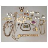 Gp jewelry incl Victorian ladies watch chain s/w