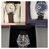 3 mens watches: Wenger, Seiko automatic, Casio