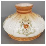 Vintage Aladdin type decorated glass shade