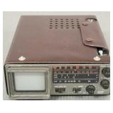 Vintage Unisonic mini TV / radio w/ 1 1/2' screen-