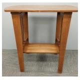 Quarter sawn oak parlor table- 29'H 30'L 20'D
