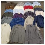Gp. over 20 men's designer, etc shirts-