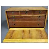 Vintage wooden machinist's chest 11'T 20'W 8.5'D