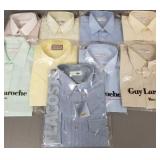 9 men's designer shirts incl Guy Laroche, Lacoste,