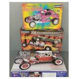 Three 1/8 scale etc models, Big Red Rod etc