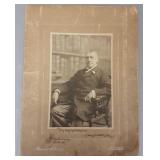 Autographed James Whitcomb Riley 1897 photo: