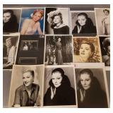 14 autographed Joan Fontaine photos, etc- 8' x 10'