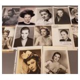 12 autographed Joan Fontaine photos, etc- 8' x 10'
