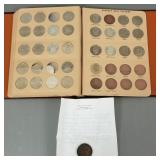 Group coins: 38 Kennedy half dollars in album,