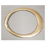 Artisan 14k gold bangle bracelet- 46.7g,