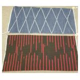 2 Toni Seymour rugs: 45'x 29' the larger