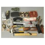 Gp sporting items, chokes, compasses, toy brass