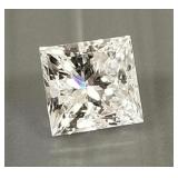 Unset 1.00ct natural square diamond w/ GIA grading