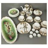 Group fine china incl fish set platter & Japanese