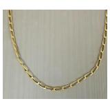 18k gold link necklace- 15.3g, 24'L