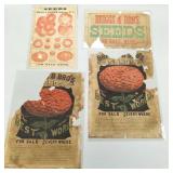 Group 19th century paper seed advertisements