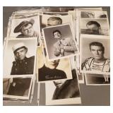 Over 50 vintage movie star photos, etc incl
