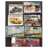 Eight Asst. scale models- trucks, trailers, etc