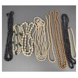 Gp asst pearl necklaces (mostly faux) incl
