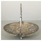 Ornate Victorian cherub motif silverplate brides