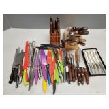 Large gp asst. kitchen knives incl Cutco, etc.