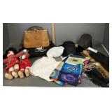 Textiles, folk art dolls, purses, etc