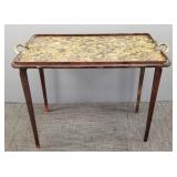 Vintage folding serving table/ tray- 21'H 27'W